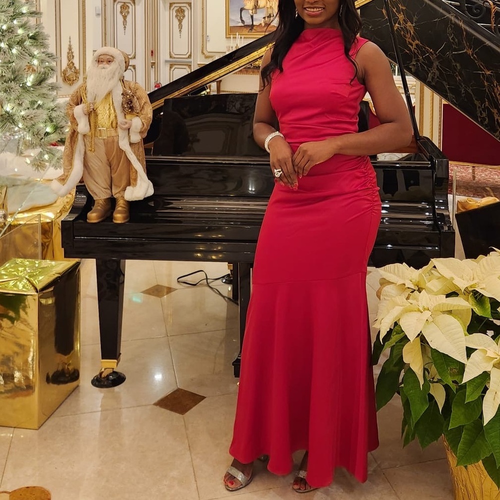 Maggy London Red Maxi Dress